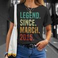 10 Years Old Legend Since March 2015 10Th Birthday T-Shirt Gifts for Her