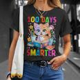 100 Days Of School Cute Cat Boys Girls Kid 100Th Day Teacher T-Shirt Gifts for Her