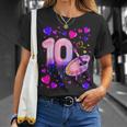 10Th Birthday Girl 10 Years Painting Number 10 T-Shirt Geschenke für Sie