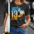 13Th Birthday Decoration Football Player 13 Years Boy Nager T-Shirt Geschenke für Sie