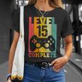 15Th Birthday Boy Girl Level 15 Years 2008 T-Shirt Geschenke für Sie