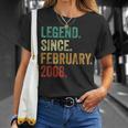 17 Years Old Legend Since February 2008 17Th Birthday T-Shirt Gifts for Her