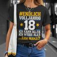 18 Geburtstag Junge Mädchen 18 Jahre 2007 Lustig Geschenk T-Shirt Geschenke für Sie