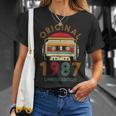 37Th Birthday Original Womenintageintage 1987 T-Shirt Geschenke für Sie