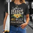 40Th Birthday Floral Made In 1985 40 Years Old Daisy T-Shirt Geschenke für Sie