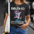 40Th Birthday Woman Man Party Outfit Unicorn T-Shirt Geschenke für Sie