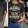 47 Años Cumpleaños Hombre Las Leyendas Nacen Enintage 1978 Camiseta unisex Regalos para ella