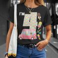 4Th Birthday Crew Ice Cream Truck I'm 4 Bday Ice Cream Party Camiseta unisex Regalos para ella