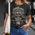 50Th Birthday Man Myth Legendintage 1975 T-Shirt Geschenke für Sie