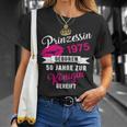 50Th Birthday Woman 1975 Princess 50 Years T-Shirt Geschenke für Sie