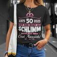 50Th Birthday Woman 50Th Birthday Women'sintage 1975 Women's T-Shirt Geschenke für Sie