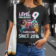 9Th Birthdayideo Game Level 9 Unlockedideo Player Boys T-Shirt Geschenke für Sie