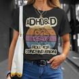 Adhd & D Roll For Concentration T-Shirt Geschenke für Sie