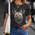 African Wild Dog Portrait Wildlife Safari Theme T-Shirt Gifts for Her