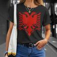 Albanian Flag Albania Eagle Shqip Shqiponja Albania T-Shirt Geschenke für Sie