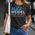 Alice Weidel Fan Item Germany Chancellor 2025 T-Shirt Geschenke für Sie