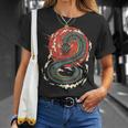 Art Japonais Kanji Dragon Japonais Sun Streetwearintage Rétro T-Shirt Cadeaux pour elle