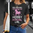 Aus Dem Weg Hobby Horsing Girl Riding Animal Women's T-Shirt Geschenke für Sie