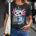 Axolotl Boba Tea Kawaii Neko Japanese Bubble Tea For Girls T-Shirt Gifts for Her