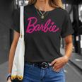 Barbie Official Barbie Logo Ladies Multi Colour T-Shirt Geschenke für Sie