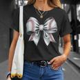 Baseball Bow For Baseball Mom Girls T-Shirt Gifts for Her