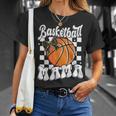 Basketball Mama Coquette Bow Game Day Sports Lover Mom T-Shirt Gifts for Her