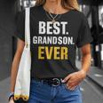 Best Grandson Ever Vintage Father's Day T-Shirt Gifts for Her