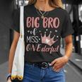 Big Brother Of Miss Onederful 1St Birthday Girl First One-Derful T-Shirt Geschenke für Sie