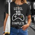 Birthday Boy 10 Years Gamer Level 10 Complete T-Shirt Geschenke für Sie