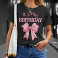 Birthday Girl Coquette Birthday Girl Pink Coquette Bow T-Shirt Gifts for Her