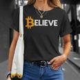 Bitcoin Logo Believeintage Btc Cryptocurrency Trader T-Shirt Geschenke für Sie