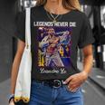 Bjj Legends Never Die Bjj Gi Brasileño Jiu Jitsu Camiseta unisex Regalos para ella