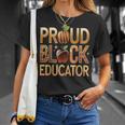 Black Educator Proud Black Educator T-Shirt Gifts for Her