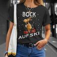 Bock Auf Ski Lustiger Skifahrer Skier Ski Spruch Wortwitz T-Shirt Geschenke für Sie