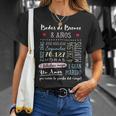 Bodas De Bronce 8 Años Aniversario De Boda Regalo Camiseta unisex Regalos para ella