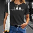 Bowling Pin Heartbeat Sport Bowling Ball T-Shirt Geschenke für Sie