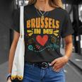 Bruselas En Mi Corazón Recuerdo Deiajero De Bélgica Camiseta unisex Regalos para ella