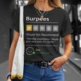 Burpees Would Not Recommend Workout T-Shirt Geschenke für Sie