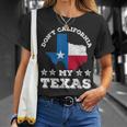 Californie Texas Dictons Patriotique Fierté Texan T-Shirt Cadeaux pour elle