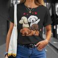 Caniche Cachorros Camiseta unisex Regalos para ella