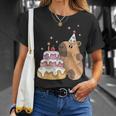 Capybara Cake Happy Birthday Animal Rodent Boy Girl Child T-Shirt Geschenke für Sie