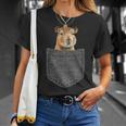 Capybara In Chest Pocket Capybara T-Shirt Geschenke für Sie