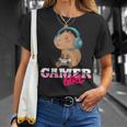 Capybara Gamer Gaming Girls' T-Shirt Geschenke für Sie