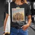 Catedral De Milán Italia Souvenir Duomo Di Milano Italiano Camiseta unisex Regalos para ella