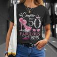 Chapter 50 Fabulous Since 1975 50Th High Heels Birthday Quee T-Shirt Geschenke für Sie