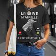 Chasser La Grive Humour Cadeau Chasseur De Grive Gibier T-Shirt Cadeaux pour elle