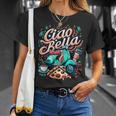 Ciao Bellaespa Roma Pizza Coffee Italia Language T-Shirt Geschenke für Sie