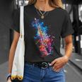 Clarinet Instrument On Colourful Painted Clarinet T-Shirt Geschenke für Sie