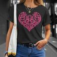 Cœur Tourbillon Rose T-Shirt Cadeaux pour elle