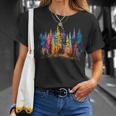 Colorful Forest Trees And Leaves Natur Lover Men Women T-Shirt Gifts for Her